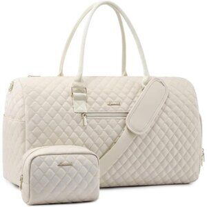 Duffle Bag with Shoe Compartment, Beige3